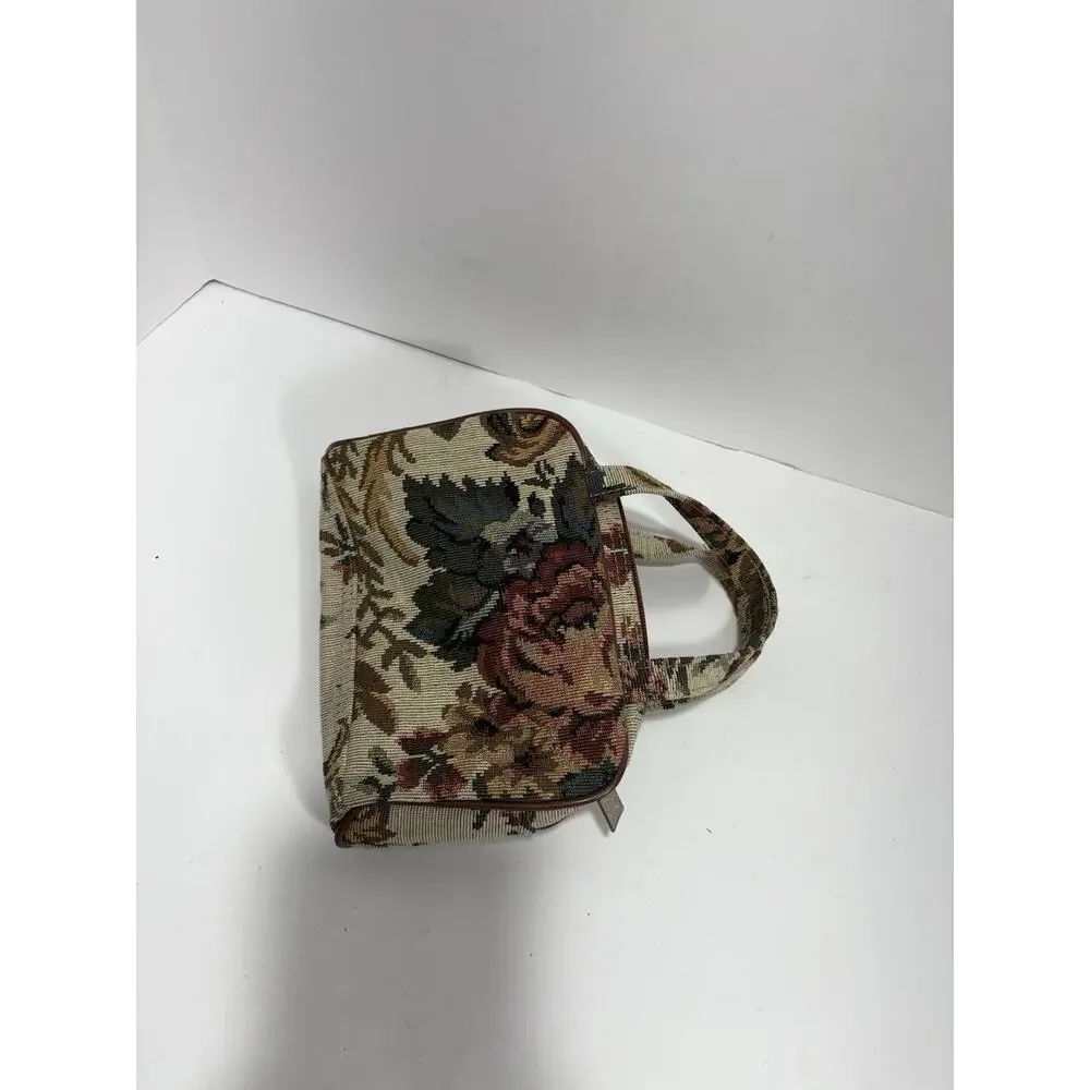 Yves Rocher Vintage‎ Tapestry Cosmetic Makeup Toiletry Travel Purse Bag
